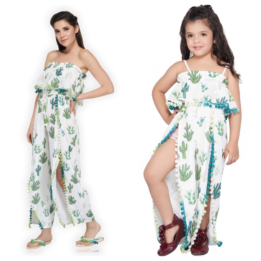 America & Beyond San Pedro Printed Beach Jumpsuit